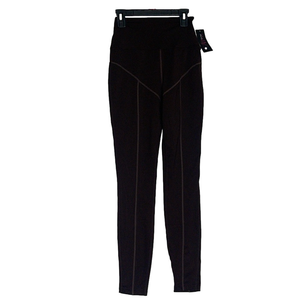 NWT Allure Luxe brown leggings XS